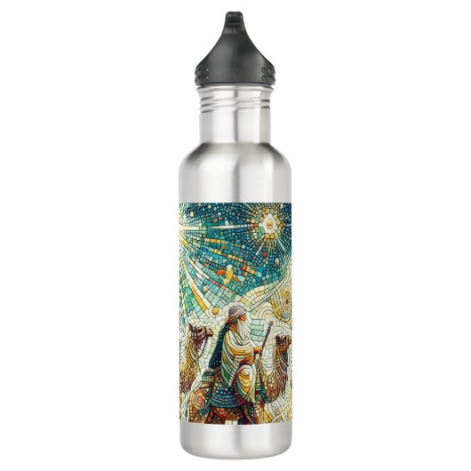 3 Weiße Männer Edelstahlflasche (Rechts)