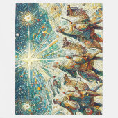 3 Weiße Männer Fleecedecke (Vorderseite)