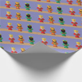 3 Weiße Männer Geschenkpapier (Ecke)