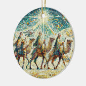 3 Weiße Männer Keramik Ornament (Links)