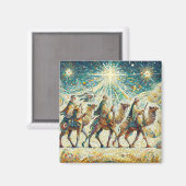 3 Weiße Männer Magnet (Vorderseite/Rückseite)