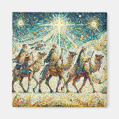 3 Weiße Männer Magnet (Vorne)