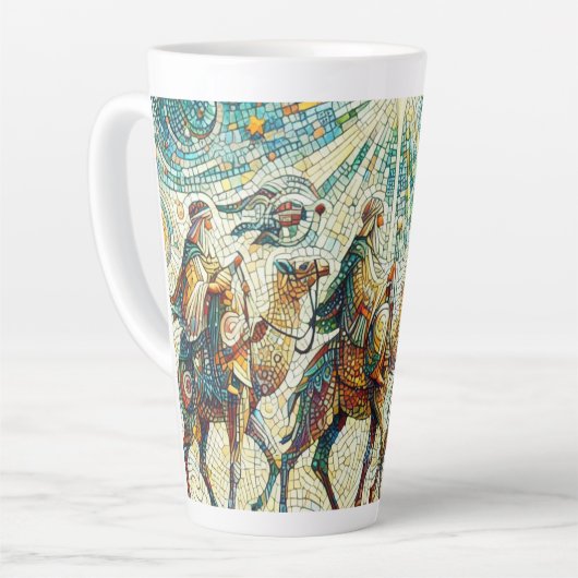 3 Weiße Männer Milchtasse (Linke Ecke)