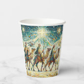 3 Weiße Männer Pappbecher (Rückseite)