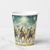 3 Weiße Männer Pappbecher (Vorderseite)