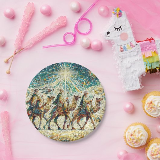 3 Weiße Männer Pappteller (Party)