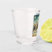 3 Weiße Männer Schnapsglas (Links)