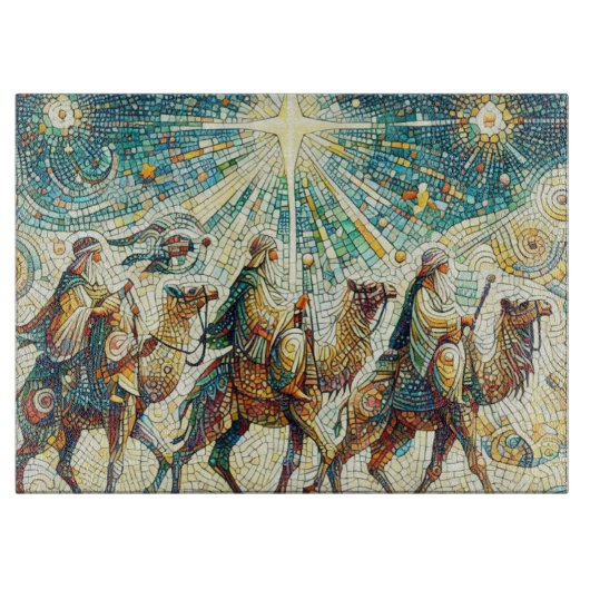 3 Weiße Männer Schneidebrett (Vorderseite)