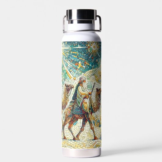 3 Weiße Männer Trinkflasche (Rückseite)