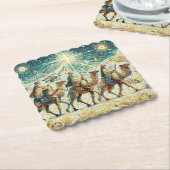 3 Weiße Männer Untersetzer (angewinkelt)