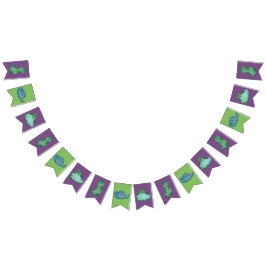 3 wenig Dinos Wimpelkette