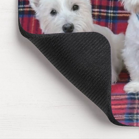 3 Westies Mousepad (Ecke)