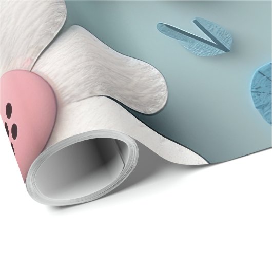 3 Whitepaper zur Blume von DImensional Geschenkpapier (Rolleneckpunkt)