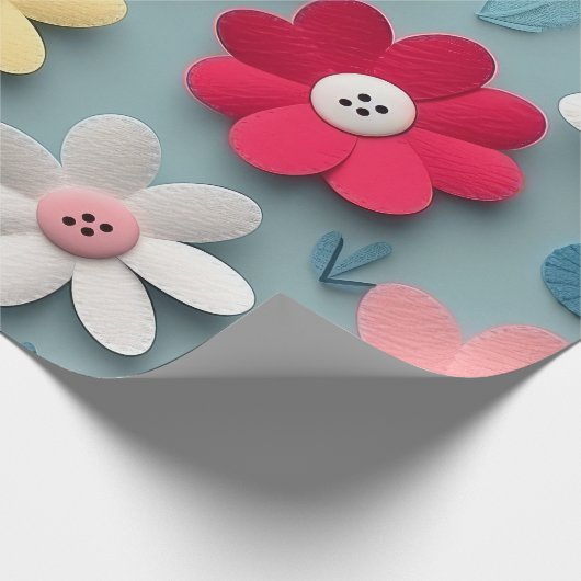 3 Whitepaper zur Blume von DImensional Geschenkpapier (Ecke)