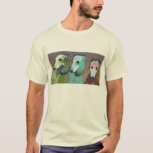 3 Windhunde -- T-SHIRT (Vorderseite)