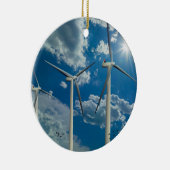 3 Windkraftanlagen Keramik Ornament (Rechts)