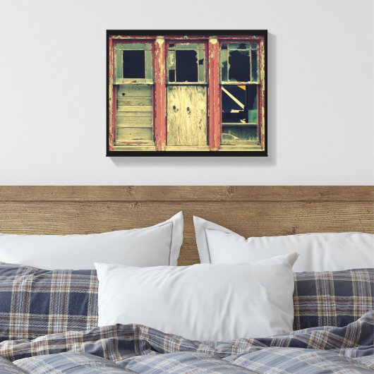3 Windows kaputt Leinwanddruck (Insitu (Schlafzimmer))