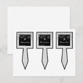 3 Winter Diamond Wedding Cup Kuchen Picks Postkarte (Vorne/Hinten)
