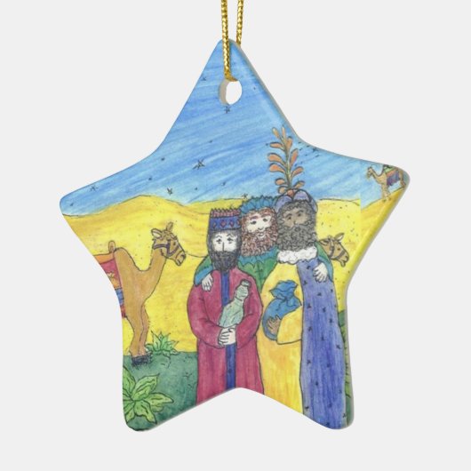 3 Wise Men CHRISTmas Keramik Ornament (Links)
