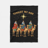 3 Wise Men Tonight We Ride Christmas Fleecedecke (Vorderseite)