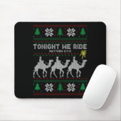 3 Wise Men Tonight We Ride Christmas  Mousepad (Mit Mouse)