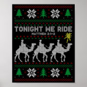 3 Wise Men Tonight We Ride Christmas  Poster (Vorne)