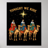 3 Wise Men Tonight We Ride Christmas Poster (Vorne)
