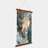 3 Wishes Oni Wandteppich Mit Holzrahmen (Gewinkelt)