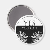 3 Wörter Zitat: Ja, Magnet (Vorderseite/Rückseite)