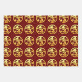 3 WP3 Gold Chinesisches Papier geschnitten Tiger J (Vorderseite 2)