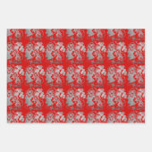 3 WP Chinesische, in Papierform geschnittene niedl Geschenkpapier Set (Vorderseite 3)