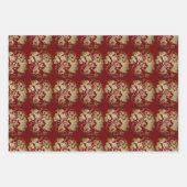 3 WP Chinesische, in Papierform geschnittene niedl Geschenkpapier Set (Vorderseite 2)