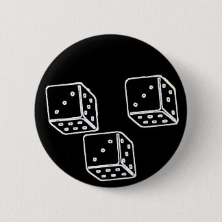3 WÜRFEL 333 Pinback Button