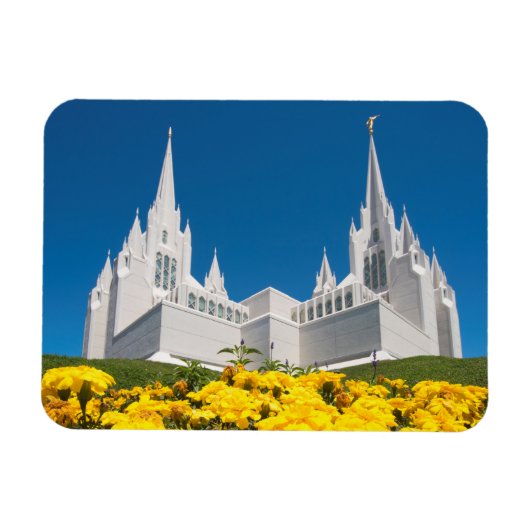 3"x4" Foto Magnet San Diego Tempel (Horizontal)