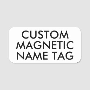 3" x 1.5" ABGERUNDETE individuelle magnetische Nam Namensschild