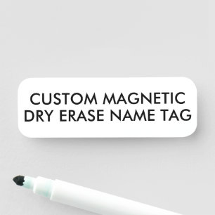 3" x 1" Benutzerdefinierte magnetische Whiteboard- Namensschild