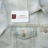 3 x 2 Magnetrückenname Namensschild (Beispiel)