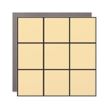3 x 3 Beige Magnetkarte