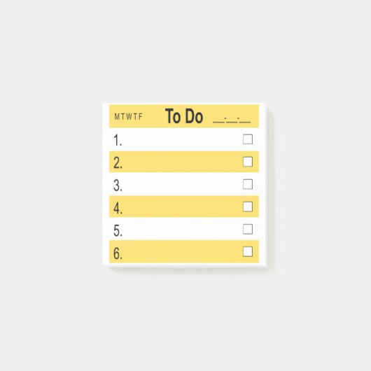 3" x 3" Post-it® Notes ToDo Post-it Klebezettel (Vorderseite)