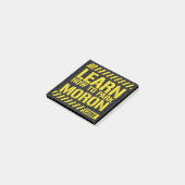 3" x 3" Post It Notizblock - Lernen Sie, wie man e (angewinkelt)