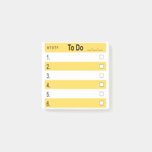 3" x 3" Posten-it® merkt ToDo Post-it Klebezettel