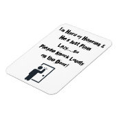 3" x 4" Magnet für Haustür FUNNY (Linke Seite)