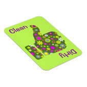 3" x 4" stürzt sich nach unten zurück- sauber/dunk magnet (Rechte Seite)