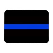 3 X 4 THIN BLUE LINE MAGNET (Horizontal)
