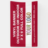 3' x 5' Custom Vinyl Banner Zeichen im Freien oder (Vertikal)