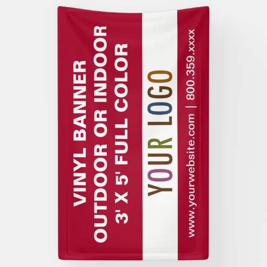 3' x 5' Custom Vinyl Banner Zeichen im Freien oder (Vertikal)