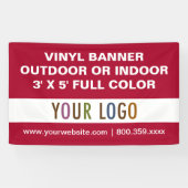 3' x 5' Custom Vinyl Banner Zeichen im Freien oder (Horizontal)
