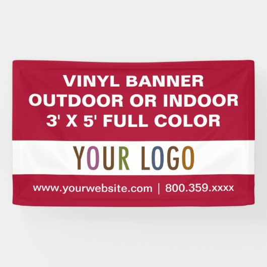 3' x 5' Custom Vinyl Banner Zeichen im Freien oder (Horizontal)