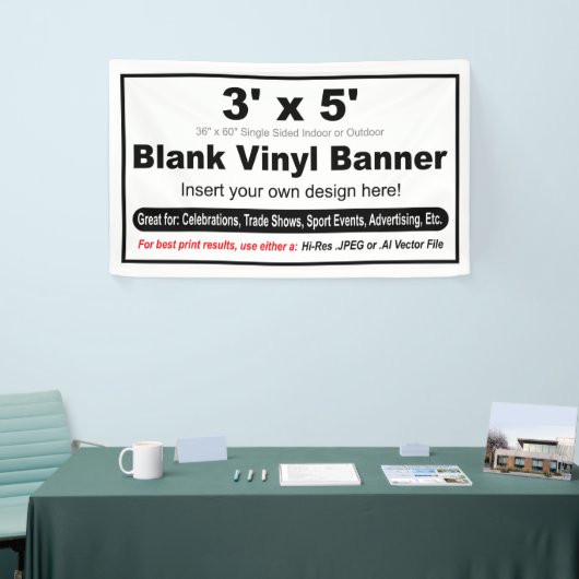 3' x 5' Design Ihres eigenen Banners Banner (Messeveranstaltung)