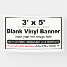 3' x 5' Design Ihres eigenen Banners
